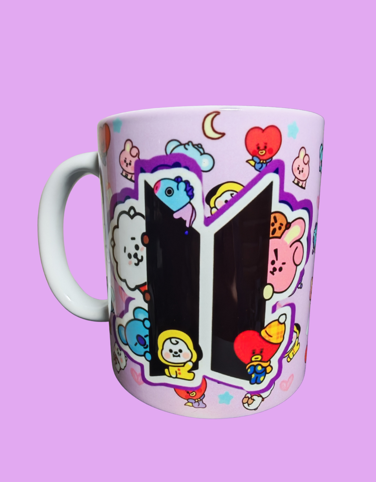 Taza Cerámica BT21 | Personajes Kawaii con Logo | Regalo para ARMY