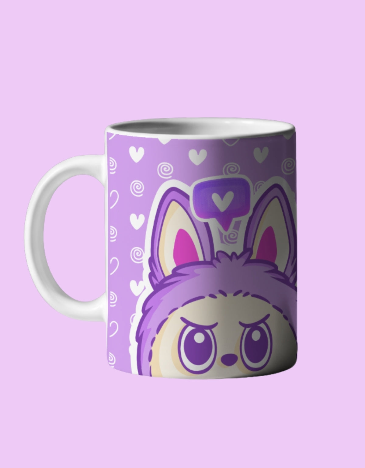 Taza Labubu Morada 11oz