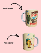 Taza Cerámica "Un Aplauso Pa' Mami y Papi" | Rana Coronada | Diseño Urbano Latino