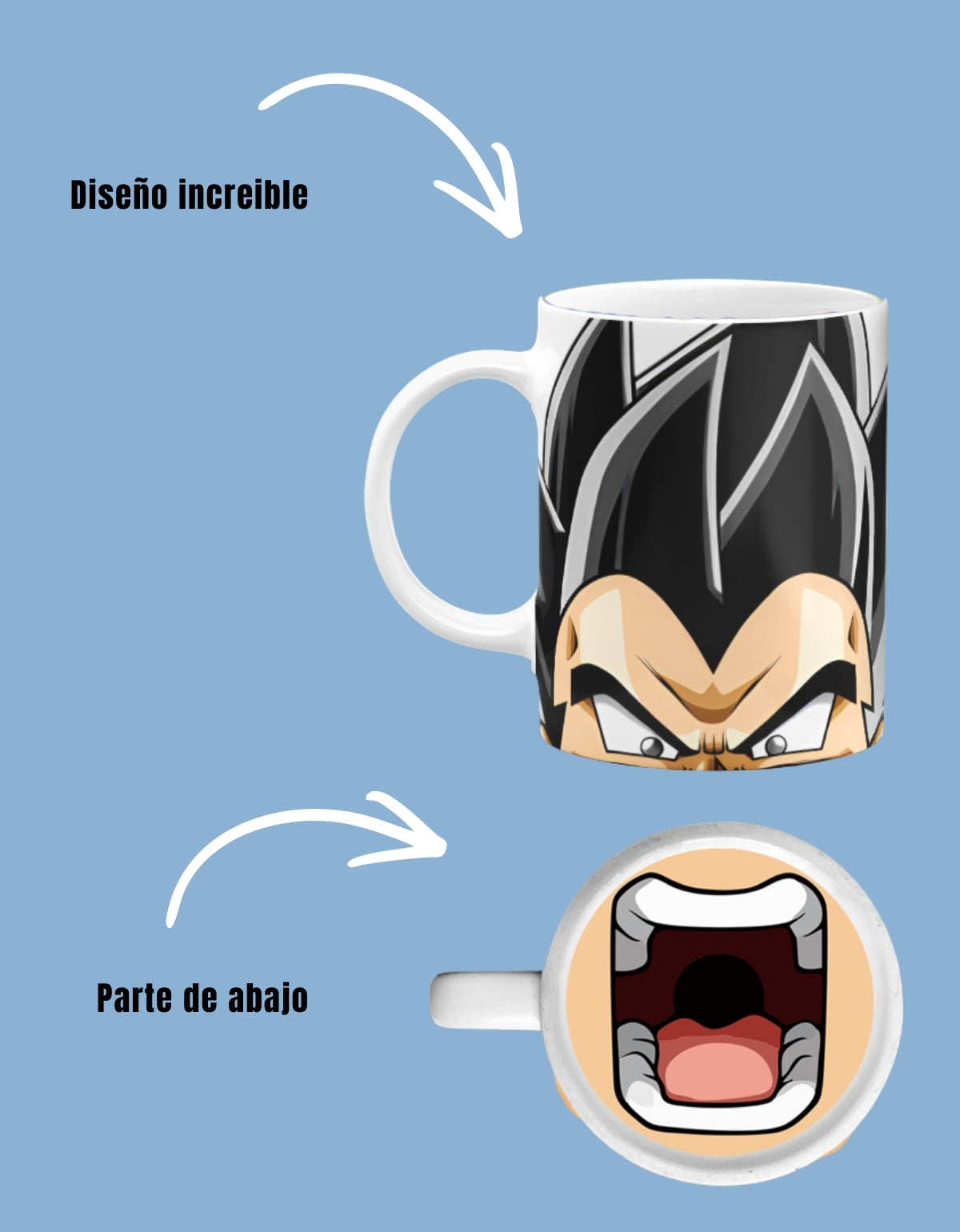 Taza Vegeta Dragon Ball 11oz
