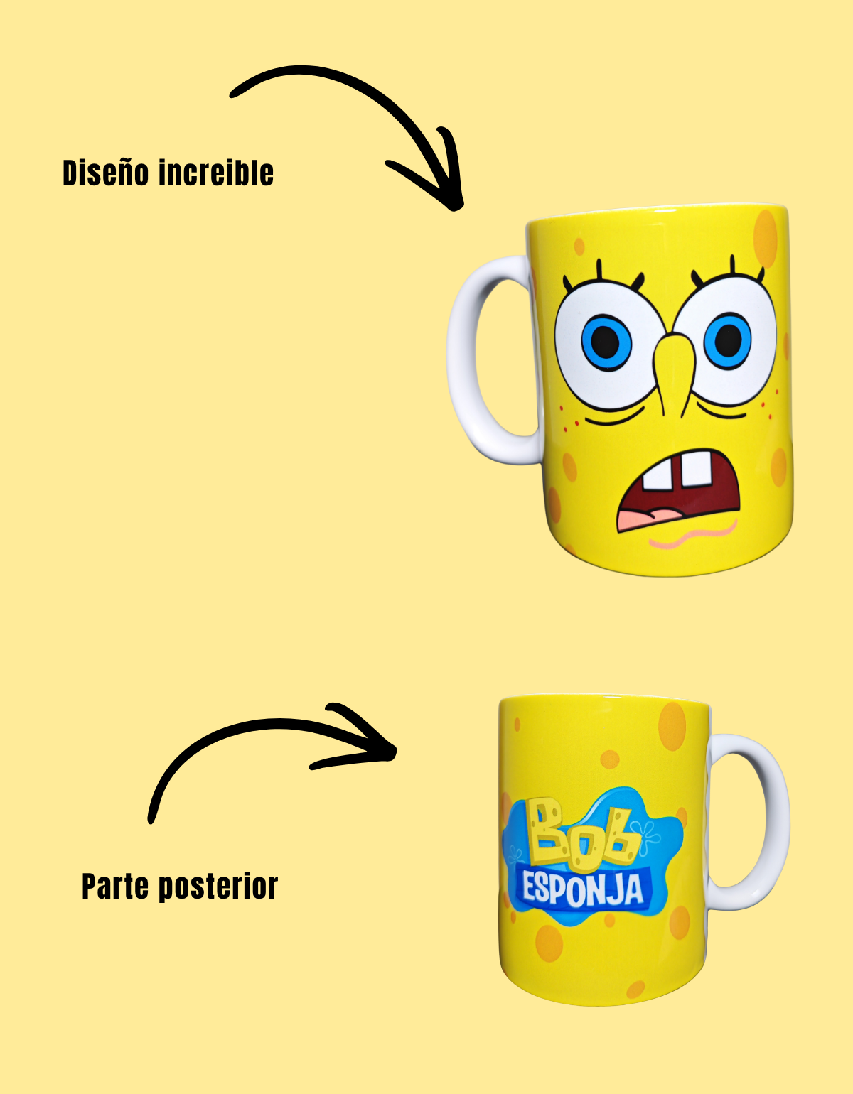 Taza Bob Divertida | Taza de Cerámica Diseño Original | Ideal para Café, Regalo o Decoración