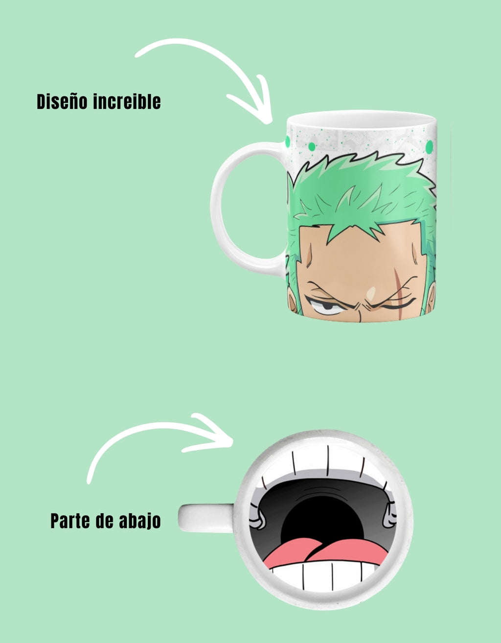 Taza Zoro One Piece 11oz