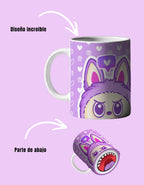 Taza Labubu Morada 11oz