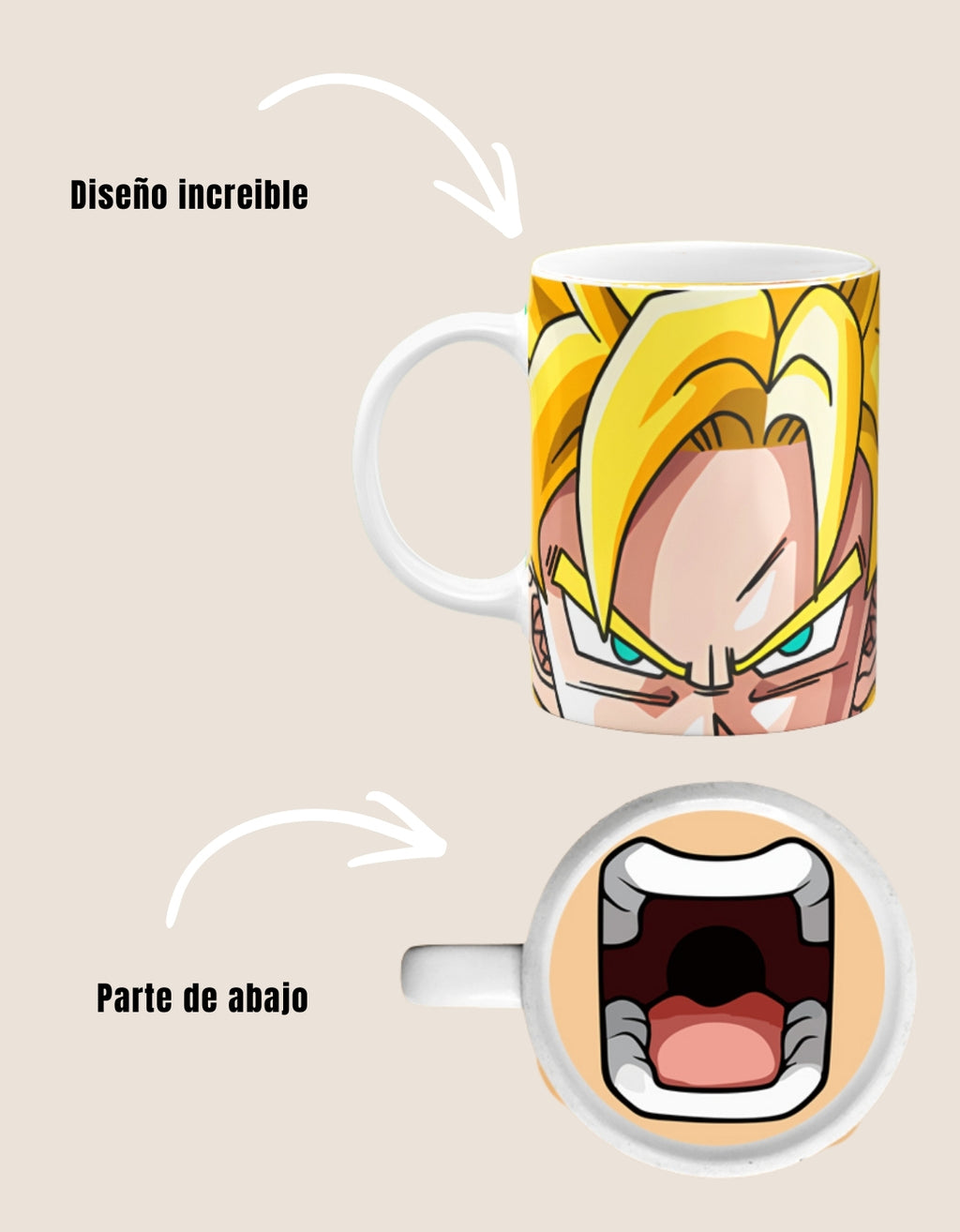 Taza Goku Super Saiyajin 11oz