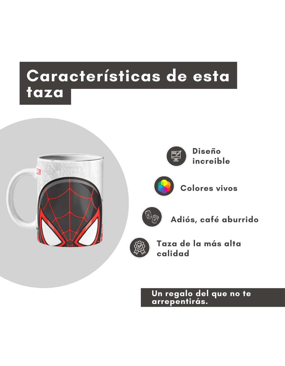 Taza Spider-Man Miles 11oz