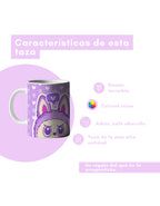 Taza Labubu Morada 11oz