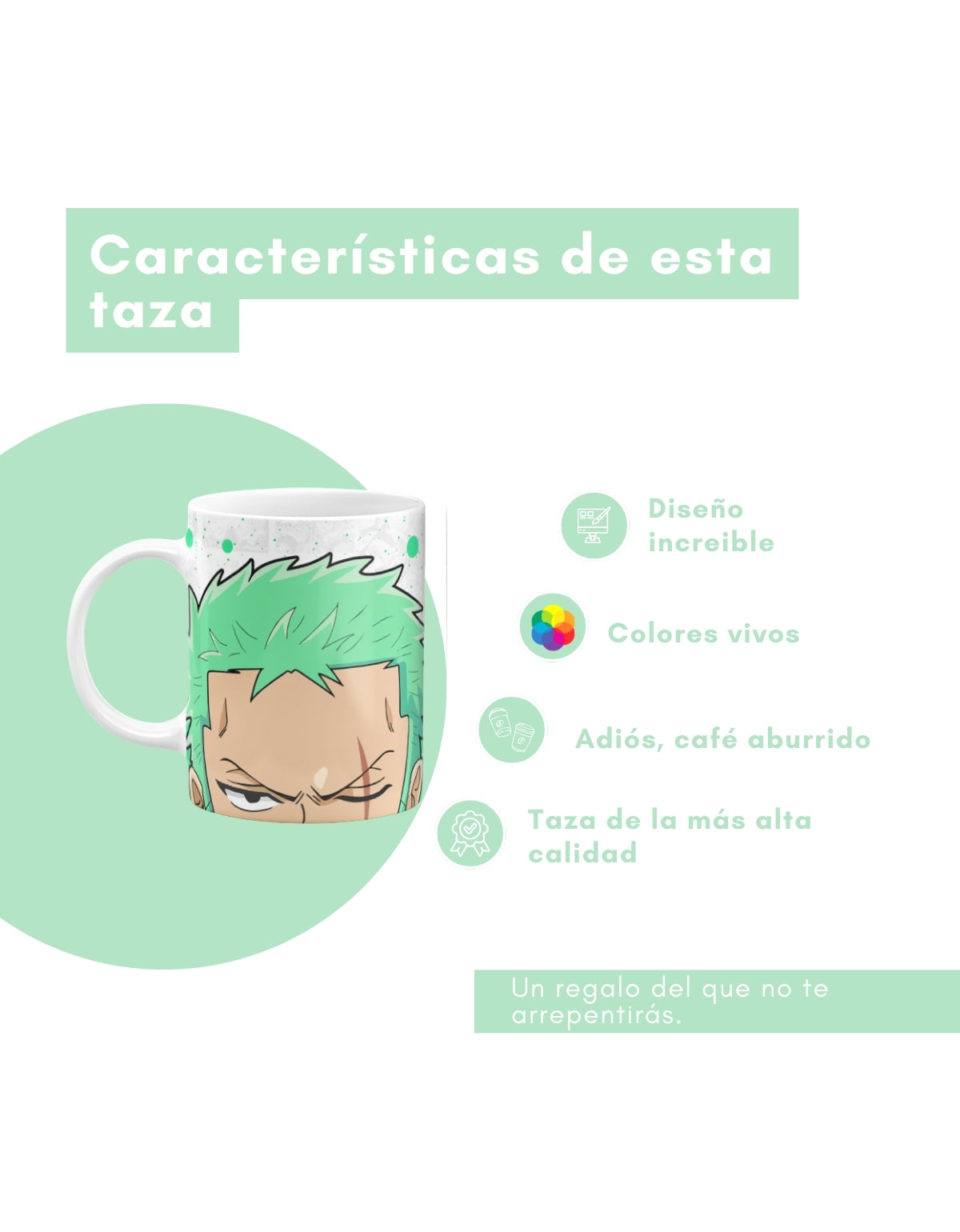Taza Zoro One Piece 11oz