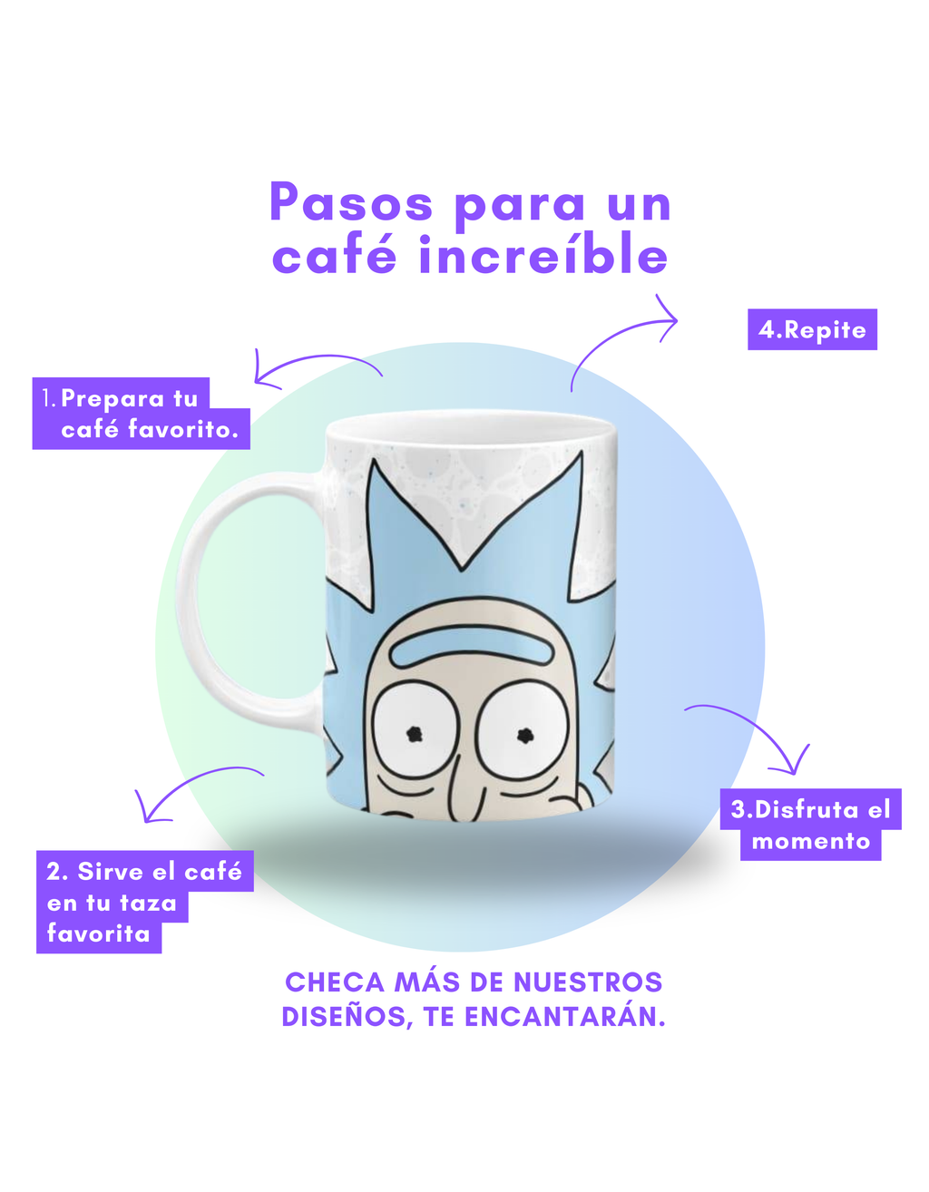 Taza Rick y Morty Cerámica 11oz