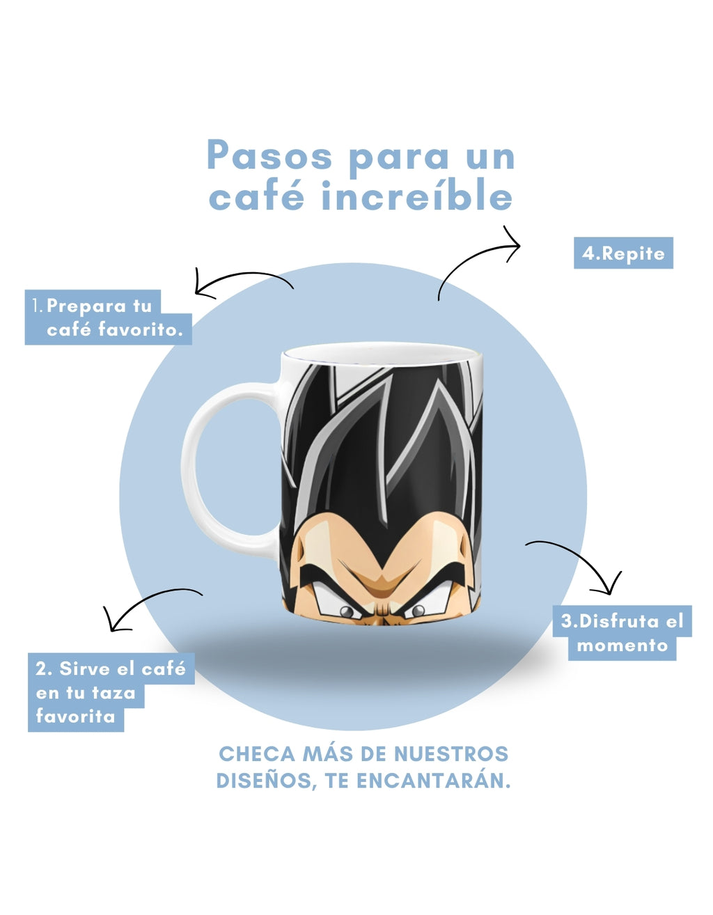 Taza Vegeta Dragon Ball 11oz