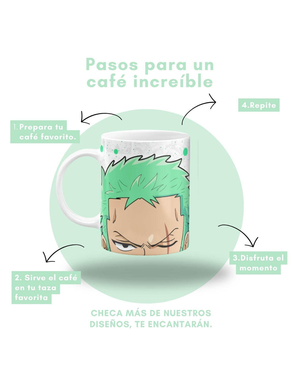 Taza Zoro One Piece 11oz