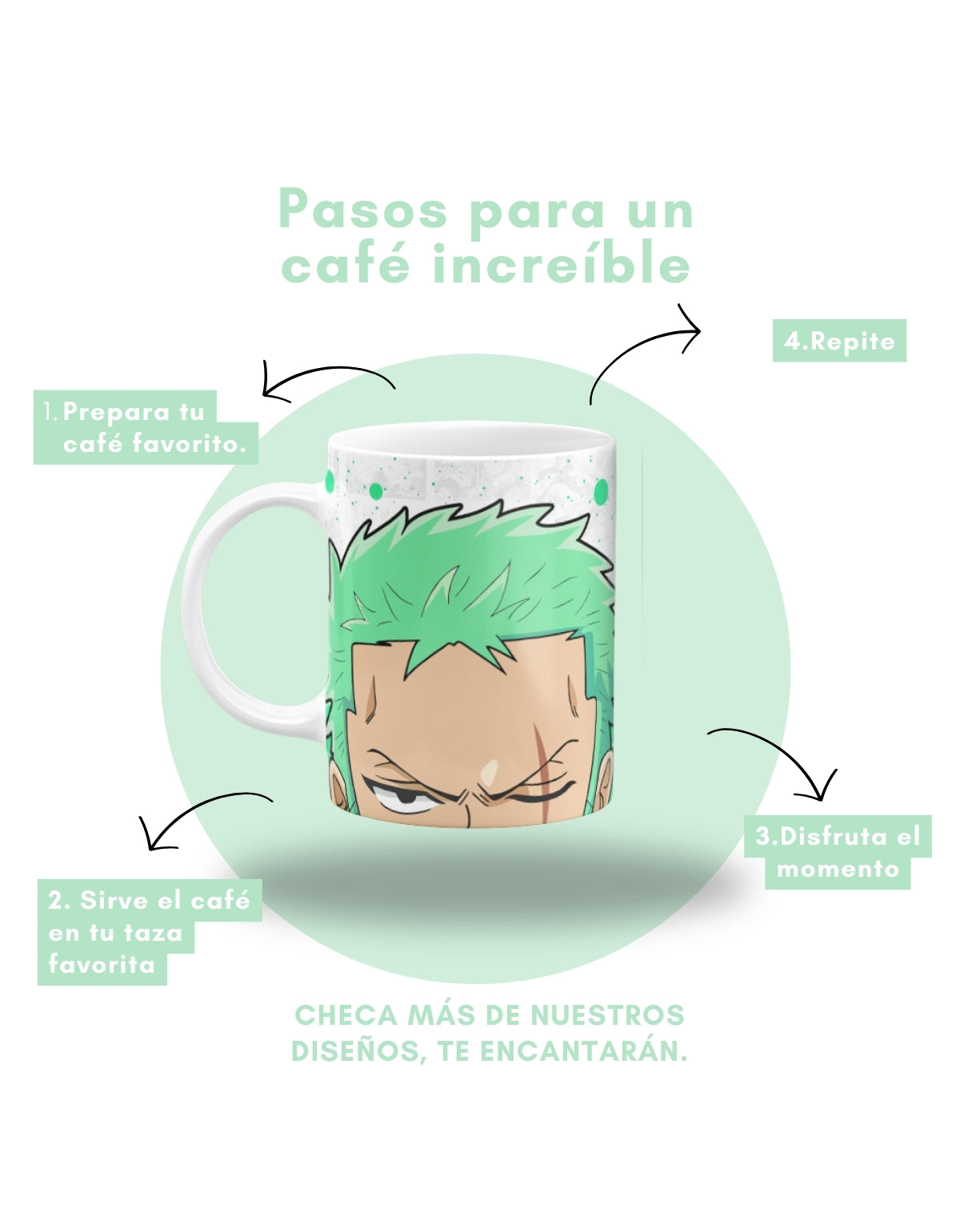 Taza Zoro One Piece 11oz