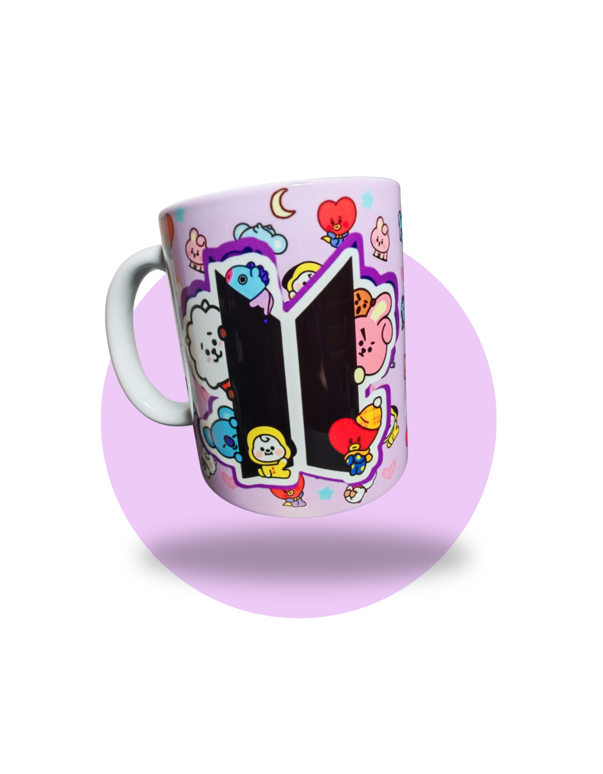 Taza Cerámica BT21 | Personajes Kawaii con Logo | Regalo para ARMY