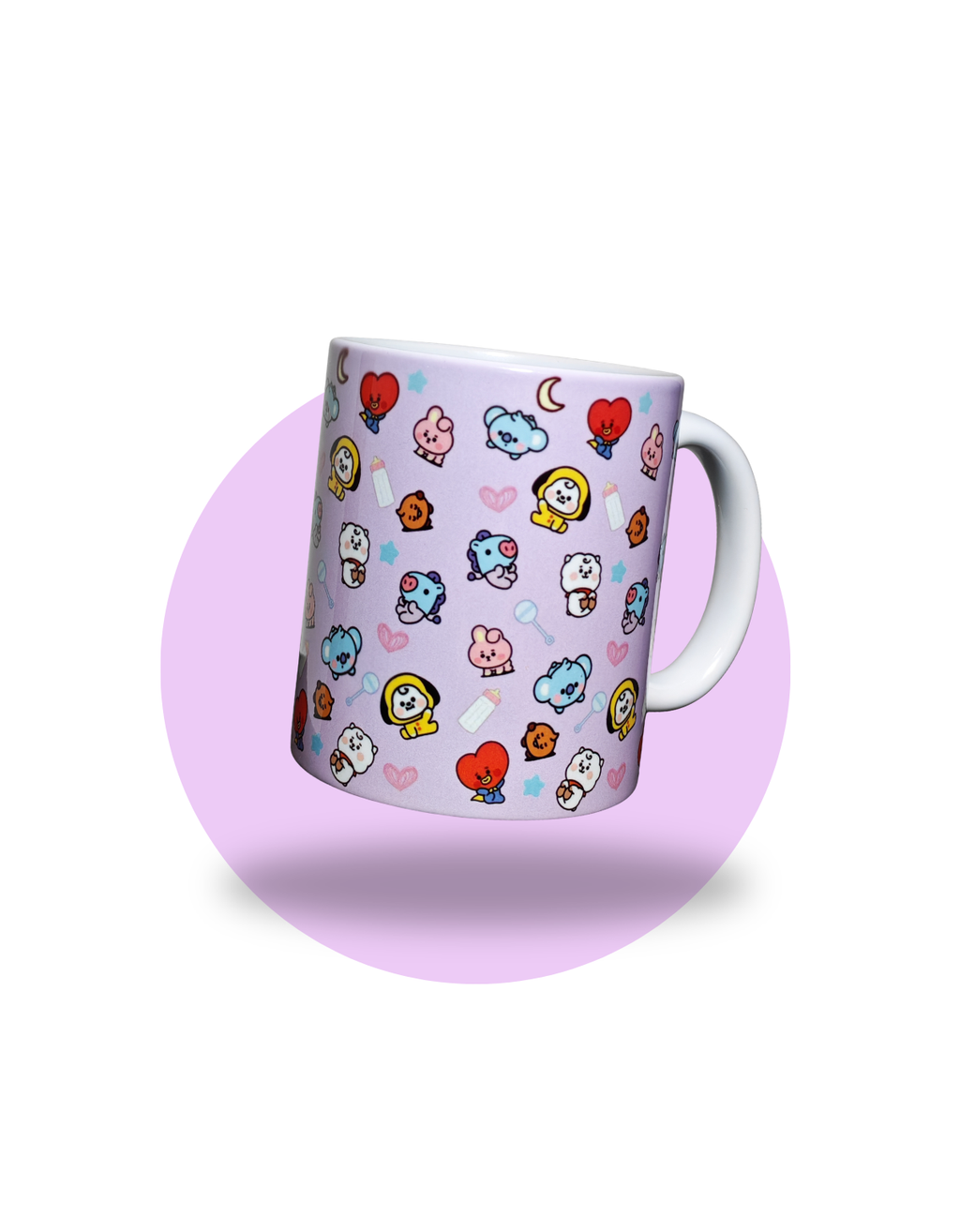 Taza Cerámica BT21 | Personajes Kawaii con Logo | Regalo para ARMY