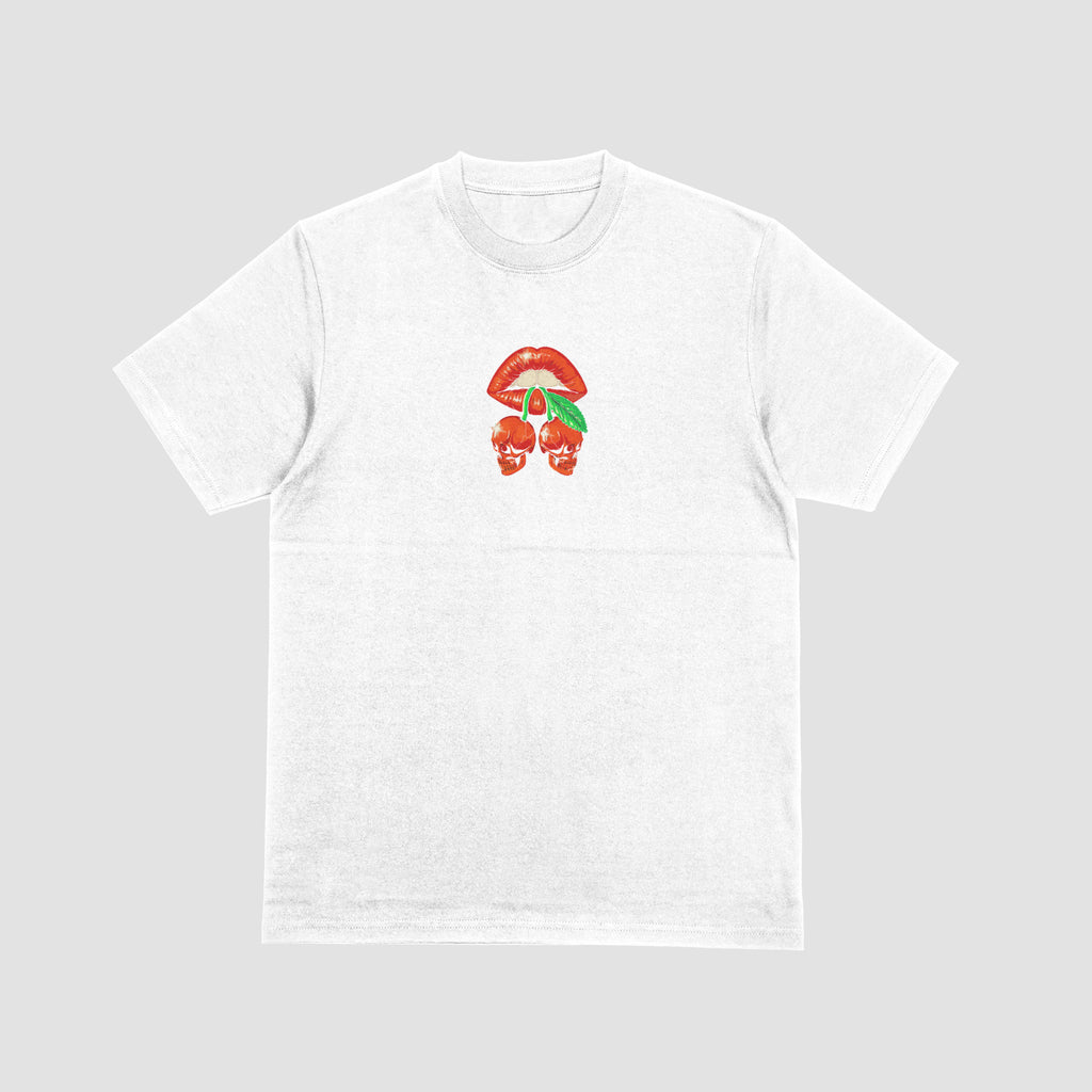Cherry Skull Lips Tee – Edición Limitada