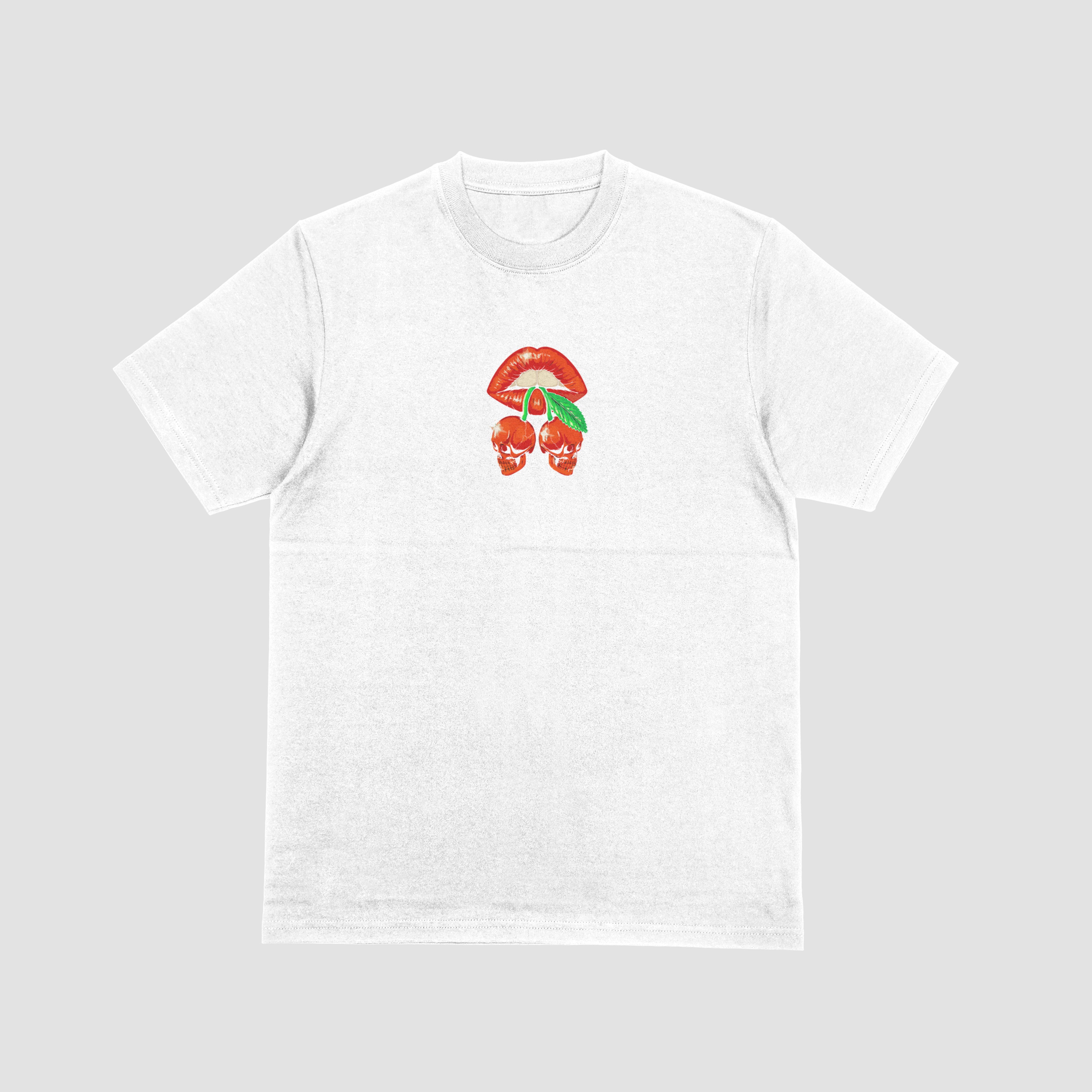 Cherry Skull Lips Tee – Edición Limitada