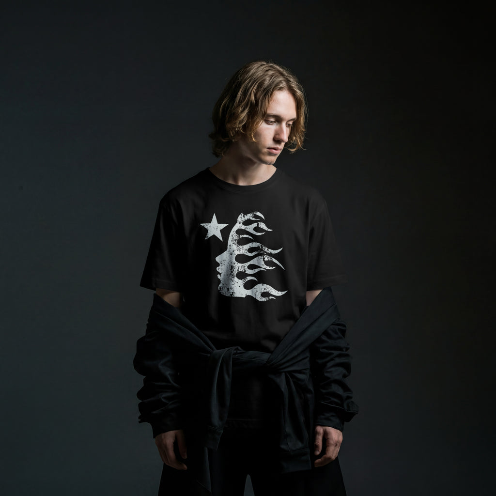 HELLSTAR FLAME TEE – Dark Energy Drop
