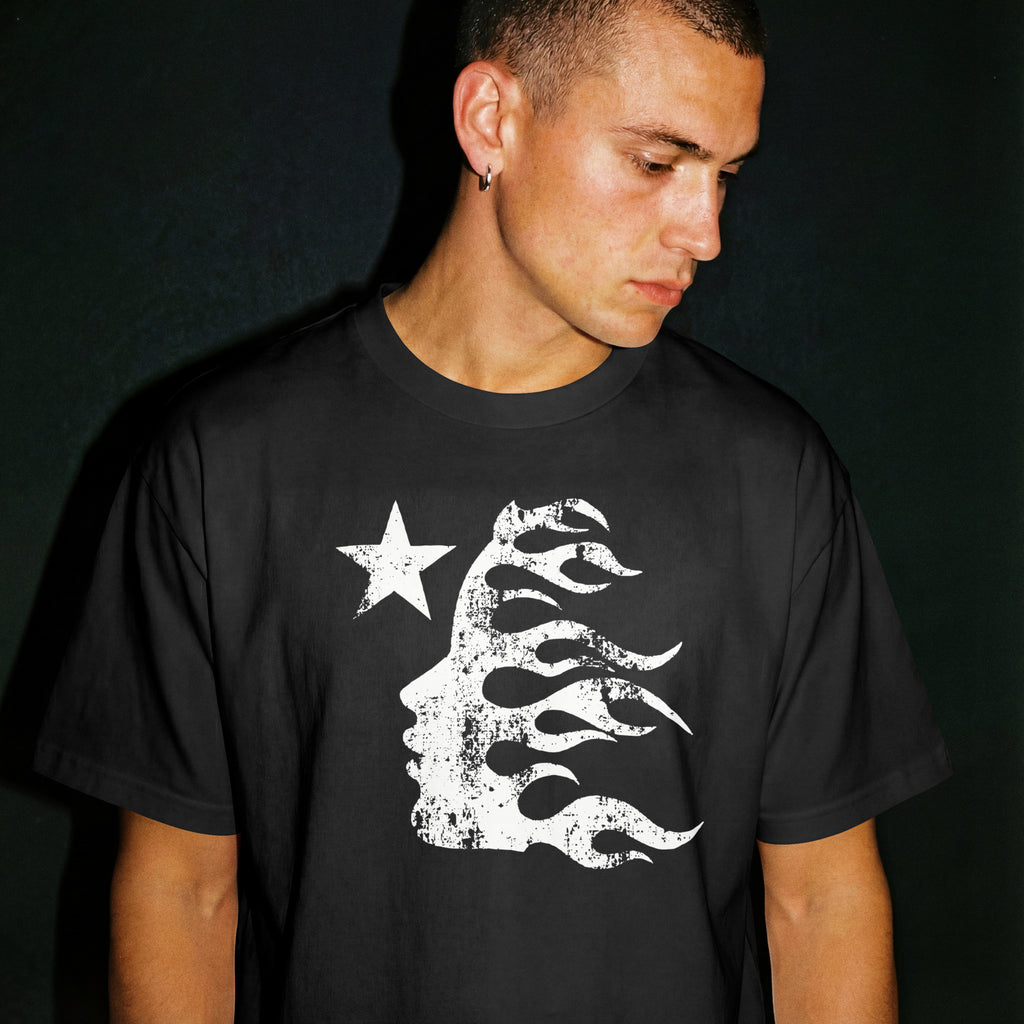 HELLSTAR FLAME TEE – Dark Energy Drop