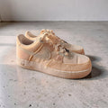 Sneaker low top beige